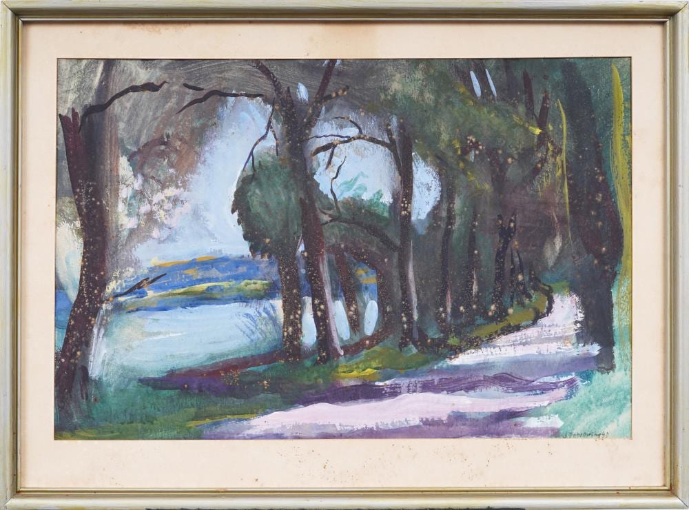 Josef Dobrowsky comparable auction result: josef dobrowsky 1889 1964 signed german modernist framed landscape painting