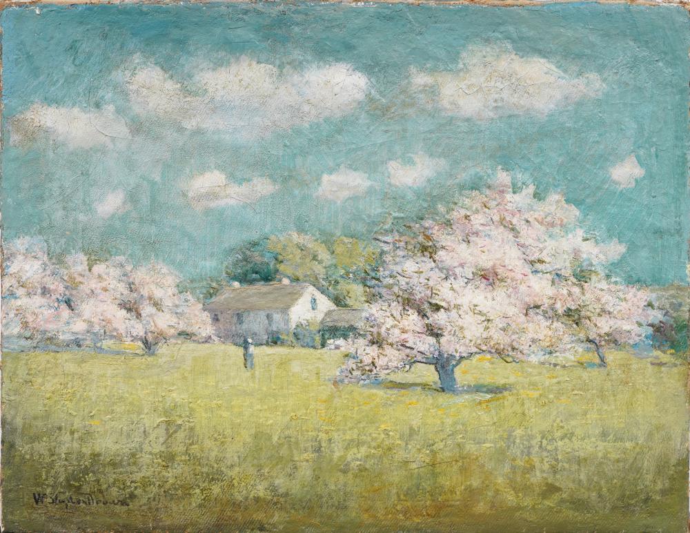 William Staples Drown comparable auction result: william staples drown 1856 1915 signed american impressionist blossom landscape painting