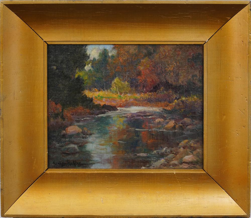 Henry Leopold Richter comparable auction result: henry leopold richter 1870 1960 signed california impressionist framed landscape oil painting