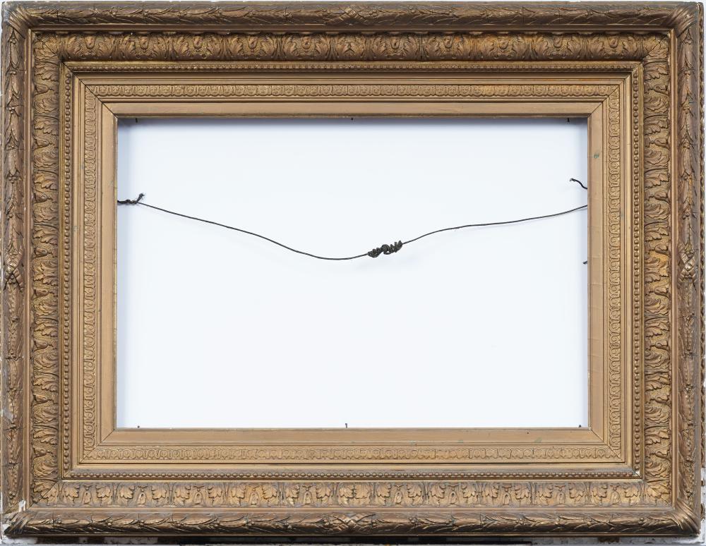 Antique Large American Giltwood Hudson River School Cove Original Oil Painting Frame 16x24 Artwork sold by Curated Gallery Auctions, lot 522 — auction record photograph
