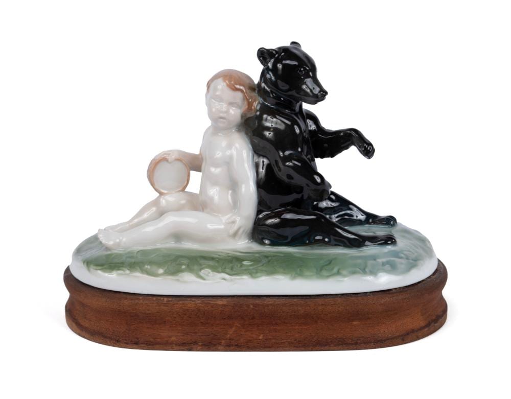 Ferdinand Liebermann comparable auction result: rosenthal figure group by ferdinand liebermann