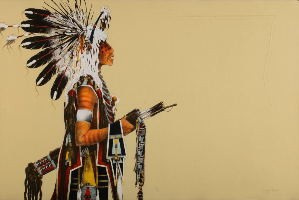 Jerry Ingram comparable auction result: jerry ingram choctaw b 1941