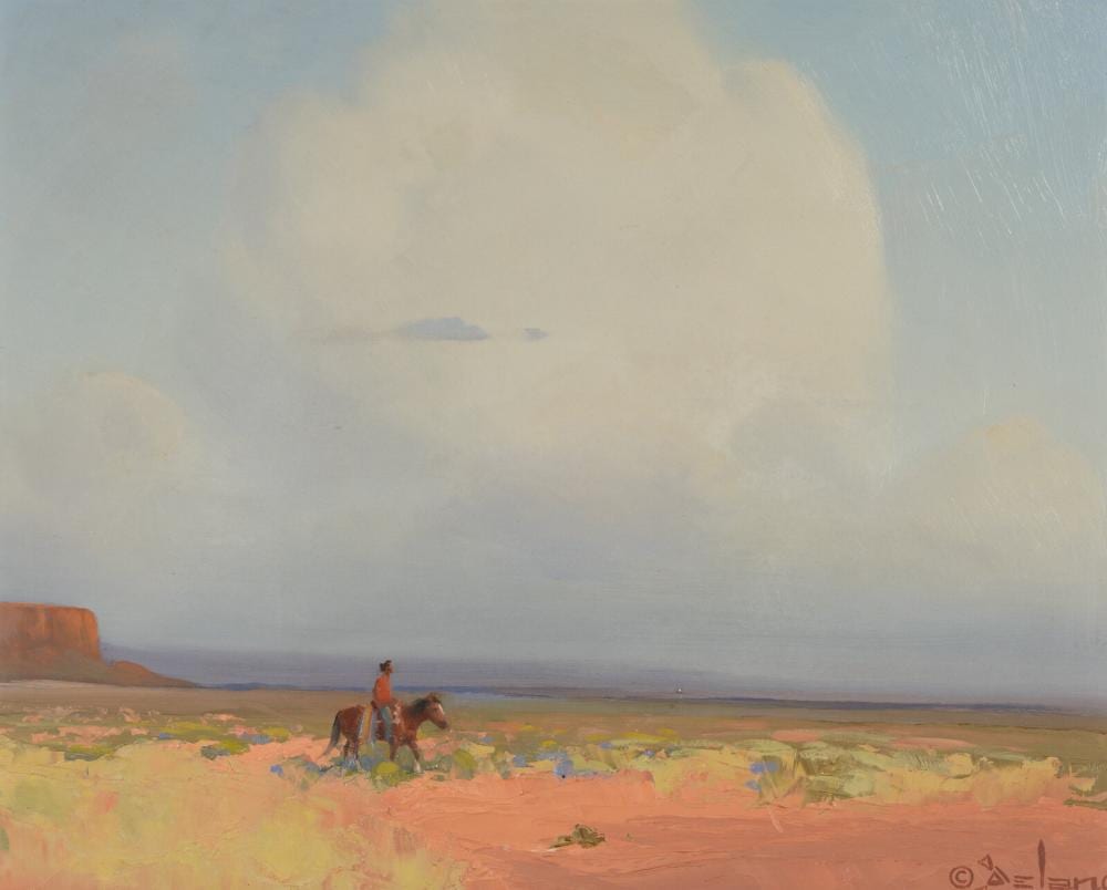 Gerard Curtis Delano comparable auction result: gerard curtis delano american 1890 1972 the rain cloud