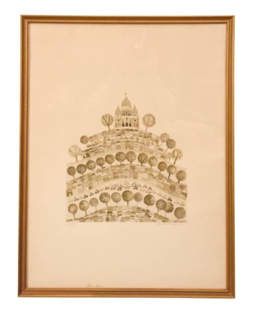 Christine Chagnoux comparable auction result: christine chagnoux signed lithograph 1964 numbered