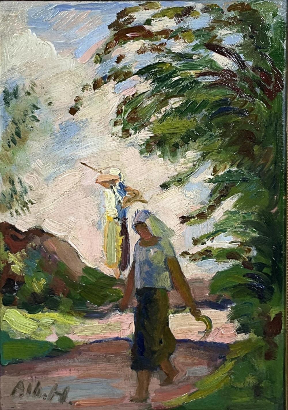 Albert Haueisen comparable auction result: albert haueisen 1872 1954 oil on board