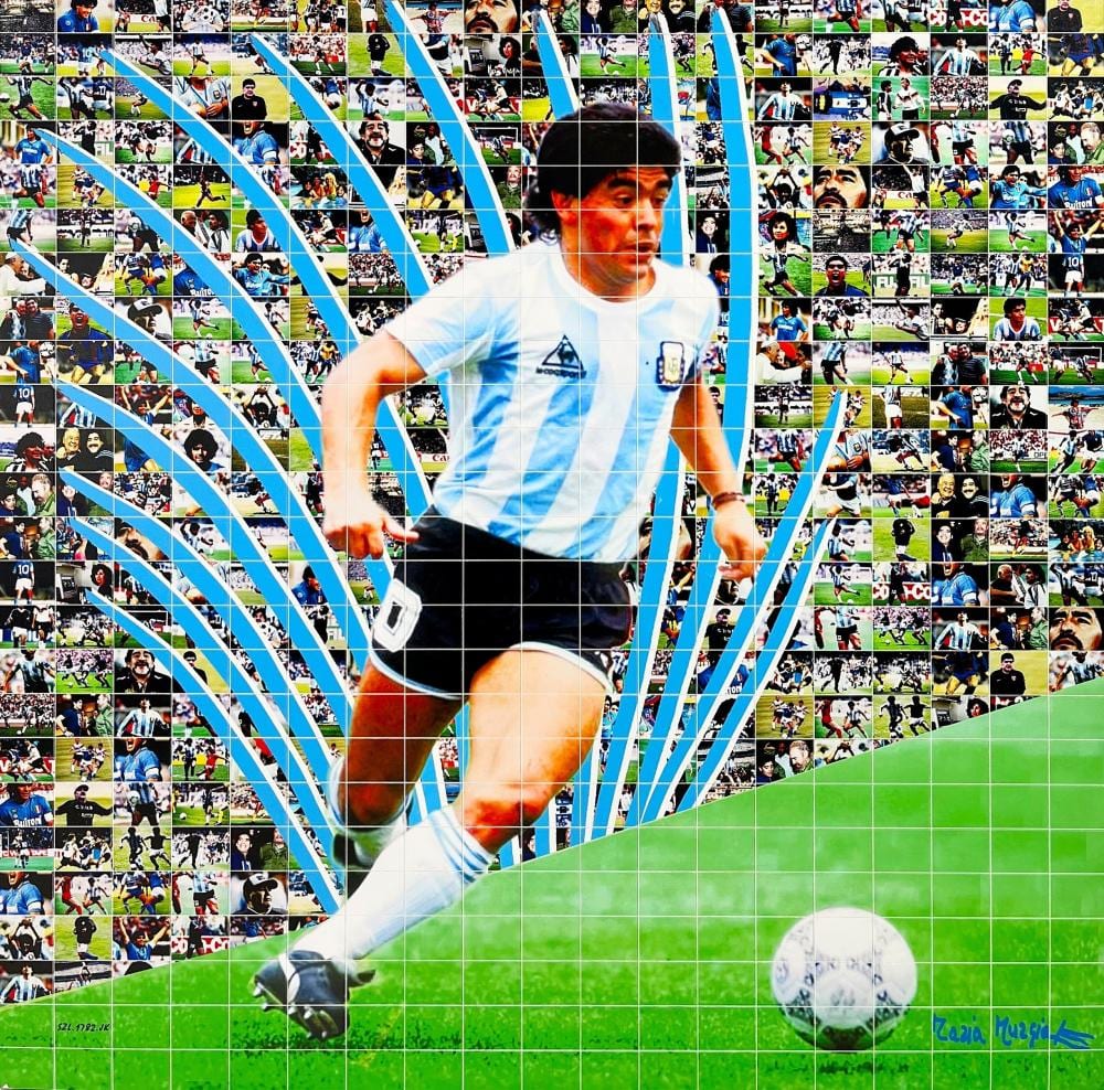 Maria Murgia comparable auction result: maria murgia omaggio a maradona 2021