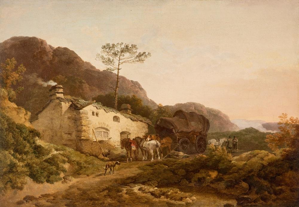 Julius Caesar Ibbetson comparable auction result: julius caesar ibbetson british 1759 1817 travellers beside a country inn