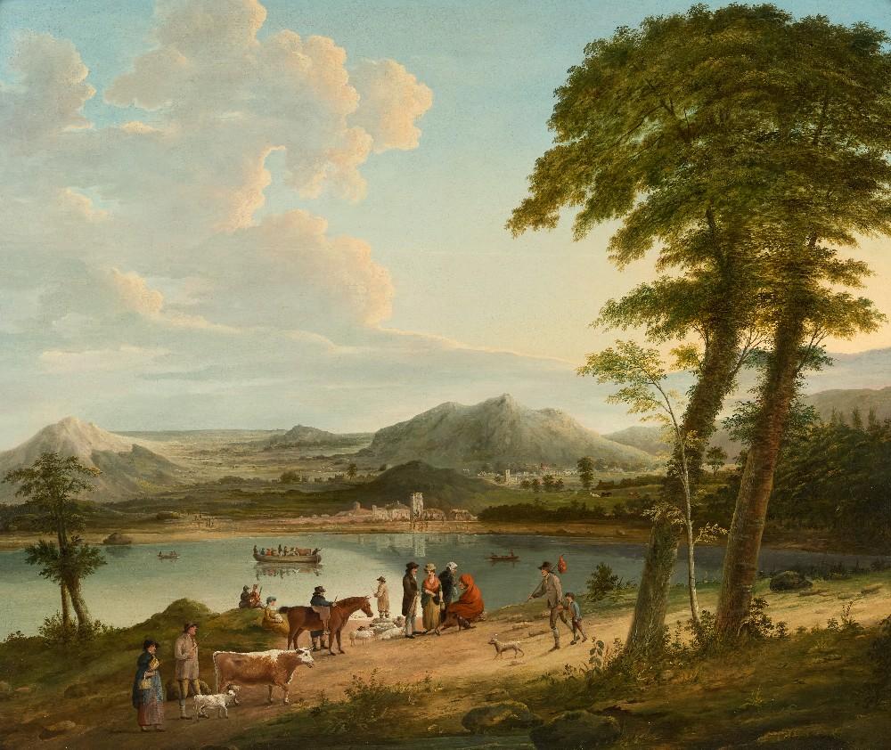 Francis Danby comparable auction result: francis danby irish 1793 1861 a lake scene in ireland oil on panel