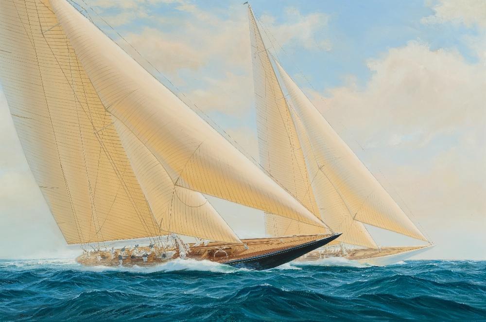 Shane Michael Couch comparable auction result: shane michael couch british b 1963 endeavour racing rainbow in the america s