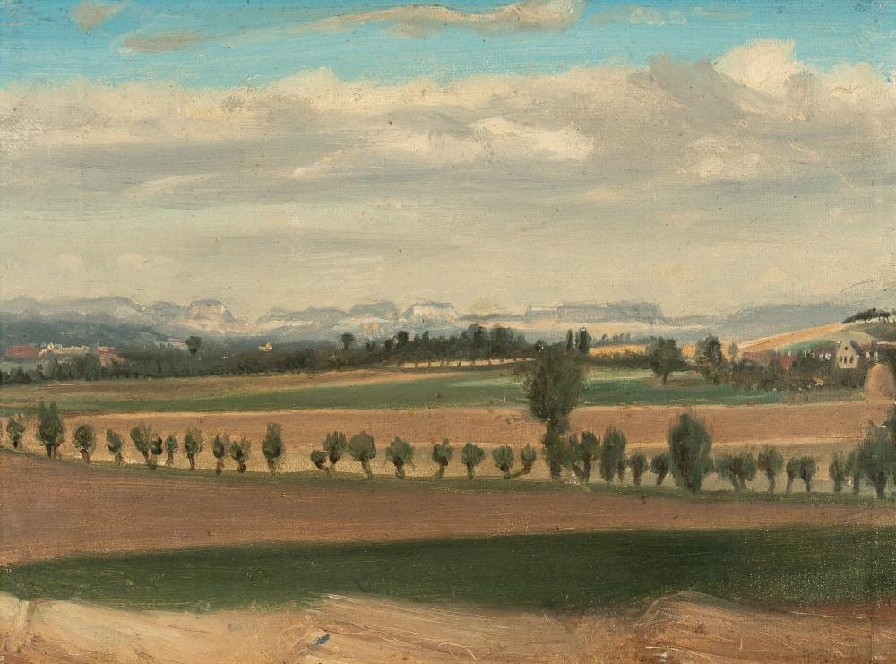 Christian Friedrich Gille comparable auction result: christian friedrich gille 1805 ballenstedt harz dresden 1899 weite s chsische landschaft vast saxon landscape