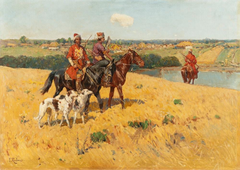franz roubaud 1856 odessa m nchen 1928 aufbruch zur falkenjagd setting off on a falcon hunt · Karl & Faber · 2025-11-14 Franz Roubaud comparable auction result: franz roubaud 1856 odessa m nchen 1928 aufbruch zur falkenjagd setting off on a falcon hunt