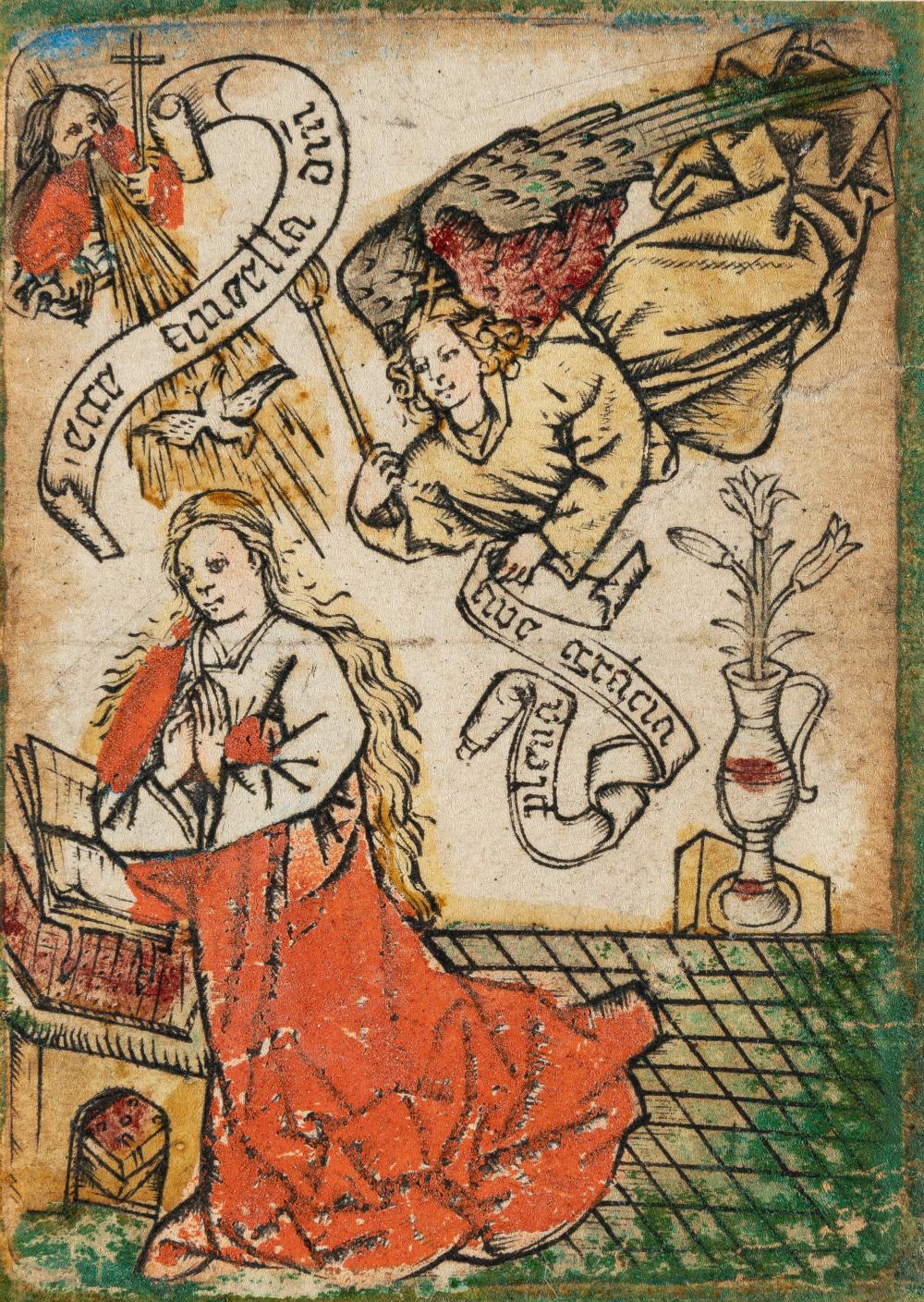 Israhel van Meckenem comparable auction result: israhel van meckenem circle annunciation