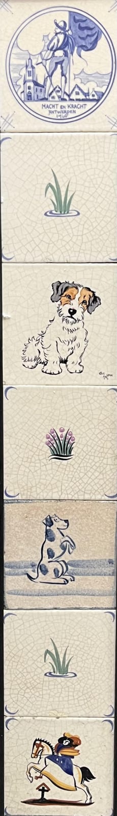 Unk White comparable auction result: carters tiles including designs by cecil