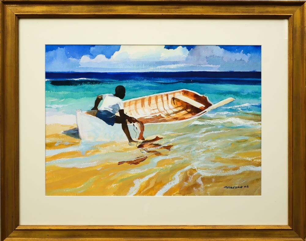 Chet Reneson comparable auction result: chet reneson b 1934 watercolor