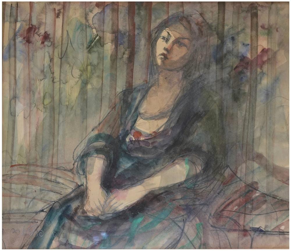Esther Perez Arad comparable auction result: esther peretz arad israeli 1921 2005