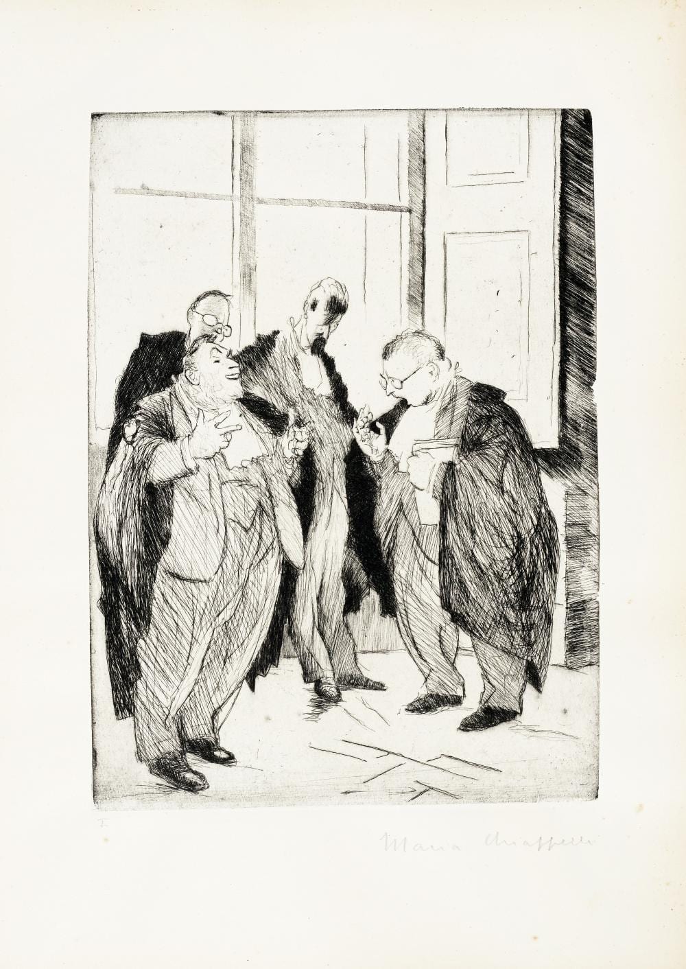 Francesco Chiappelli comparable auction result: francesco chiappelli gli avvocati 1948