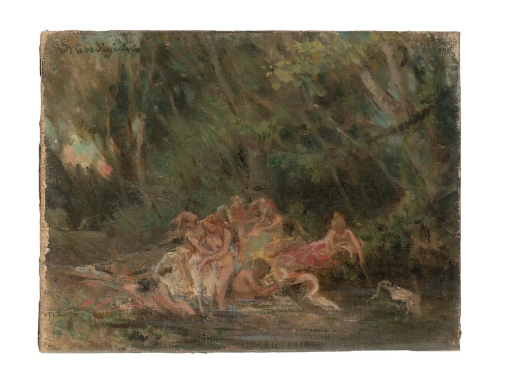 Michele Gordigiani comparable auction result: michele gordigiani ninfe su specchio d acqua