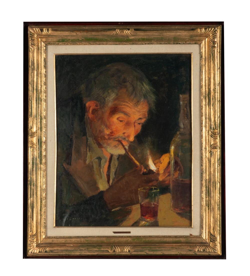 Alfonso (1918) Grassi comparable auction result: alfonso grassi la pipa
