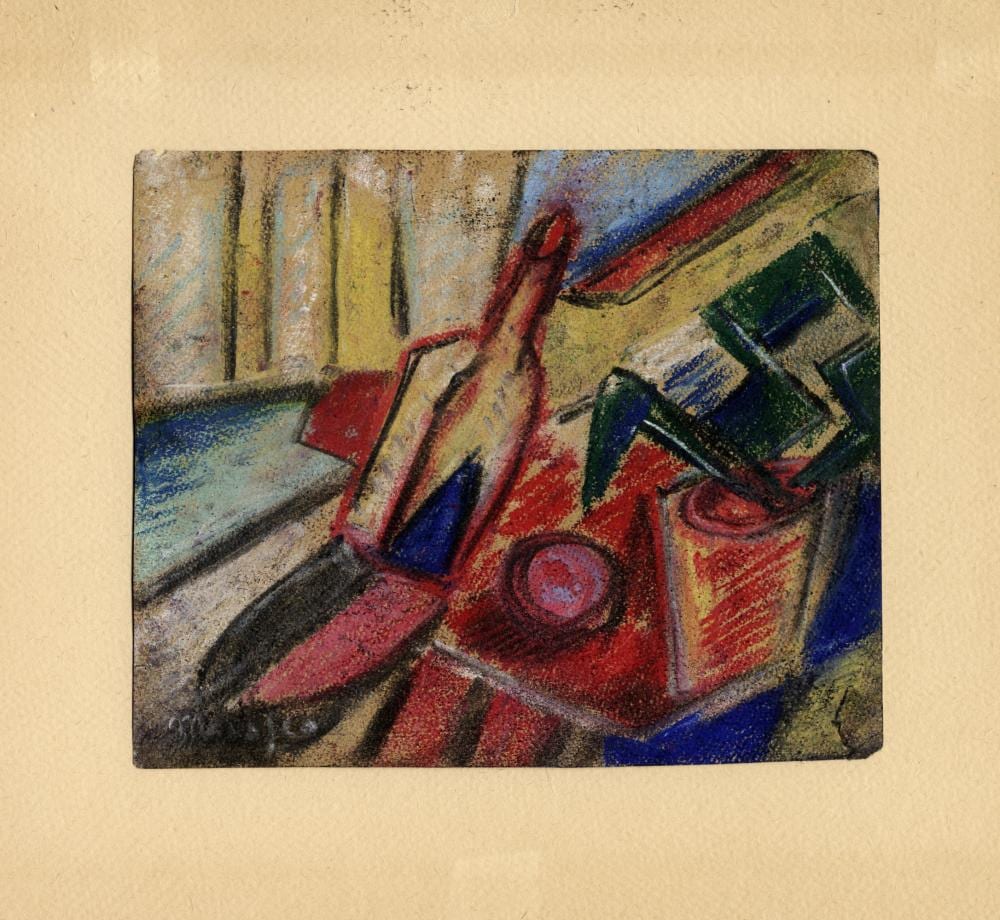 Antonio Marasco comparable auction result: antonio marasco natura morta con bottiglia