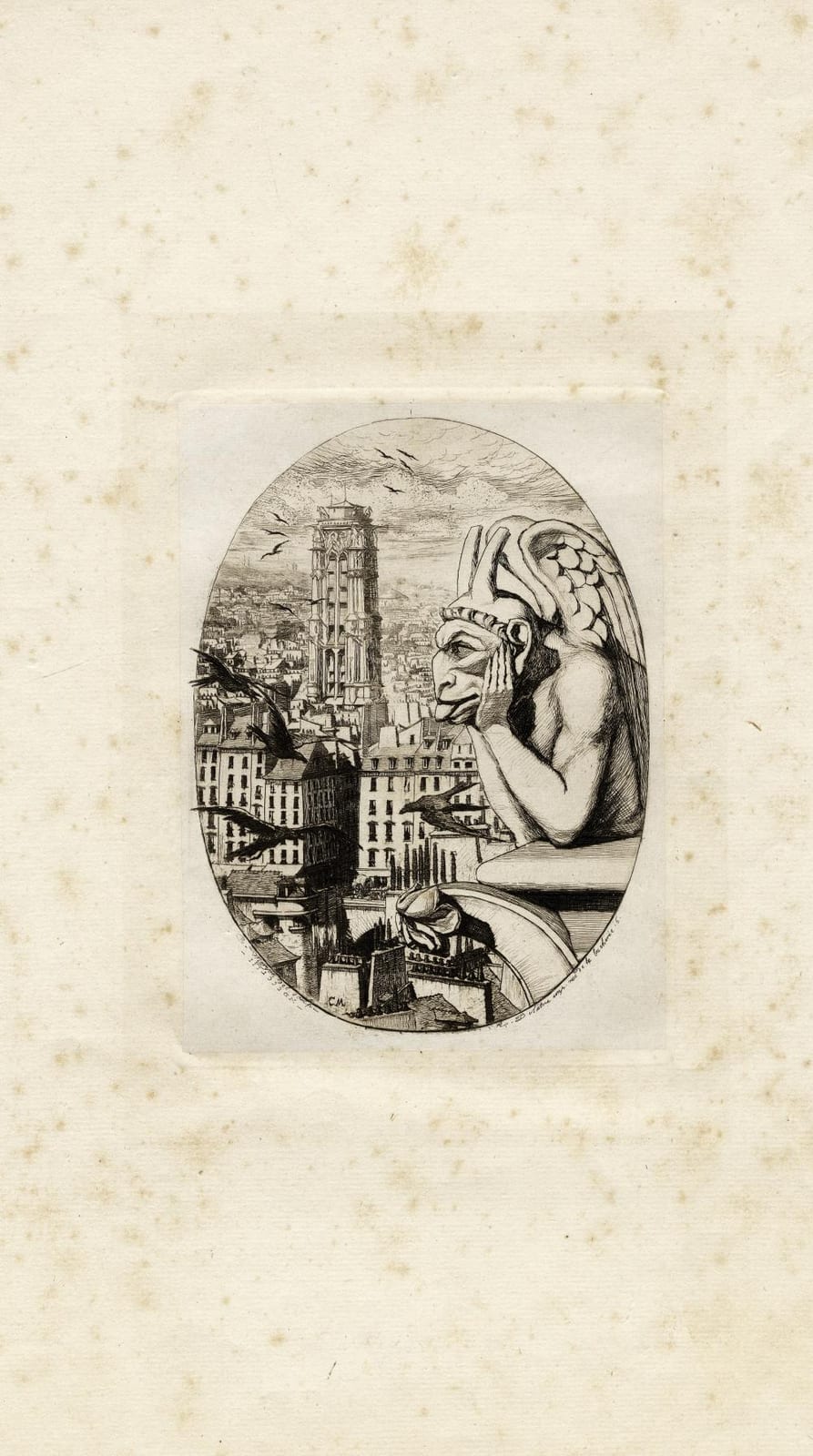 Charles Meryon comparable auction result: charles meryon le stryge 1853