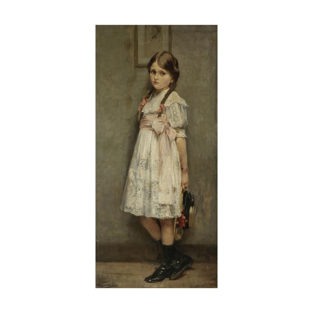 Jean Léon Henri Gouweloos comparable auction result: jean l on henri gouweloos bruxelles 1865 1943 portrait de jeune fille