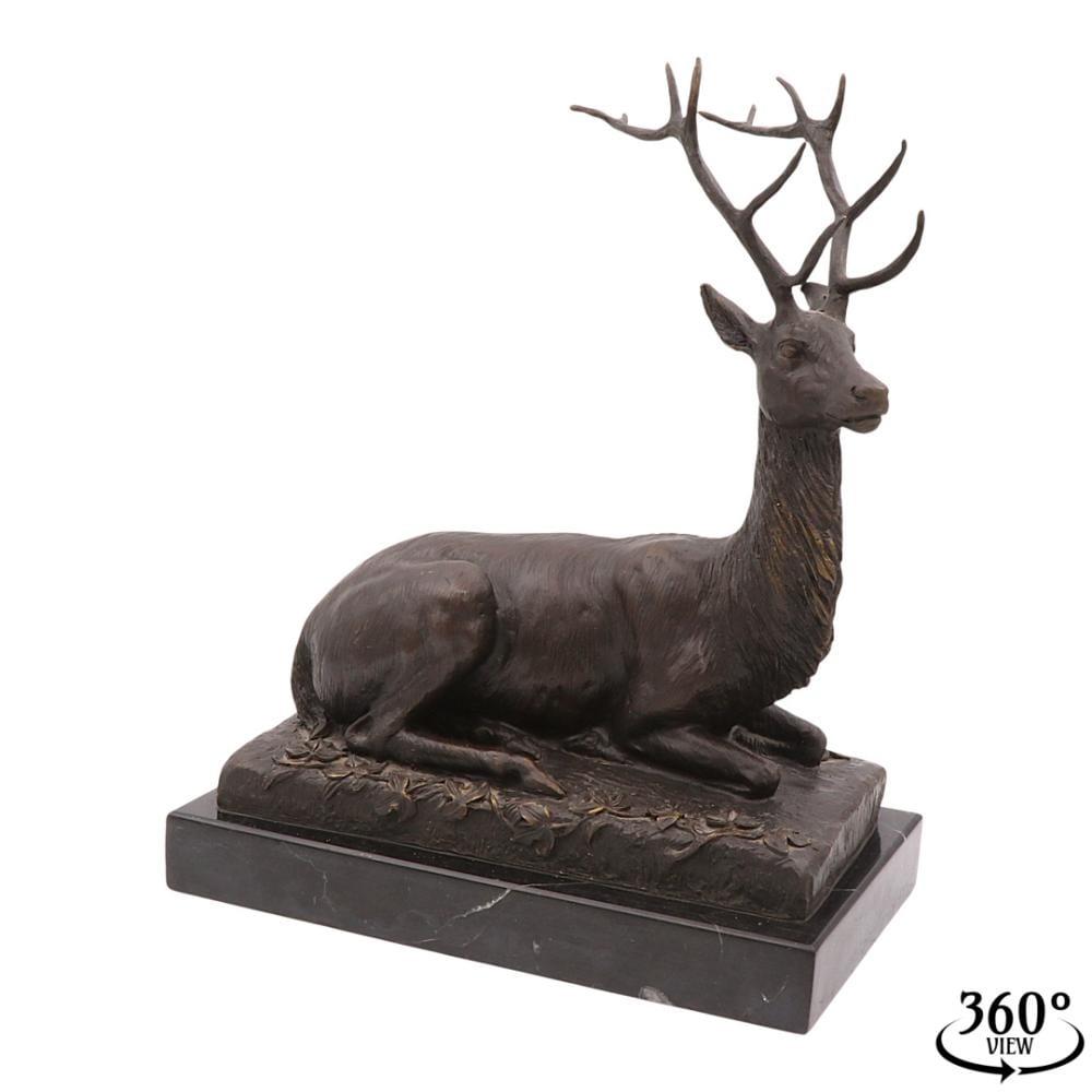 Prosper Lecourtier comparable auction result: prosper lecourtier 1851 1925 lying deer