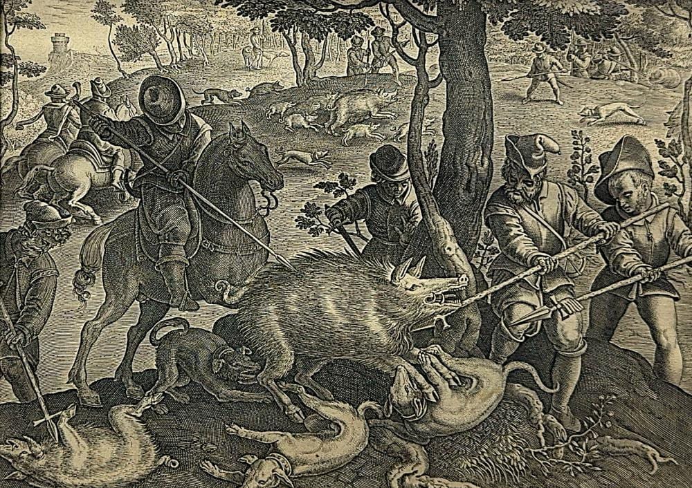 philipp galle 1537 1612 the wild boar hunt · Kunst- und Auktionshaus Quedlinburg · 2025-11-15 Philipp Galle comparable auction result: philipp galle 1537 1612 the wild boar hunt