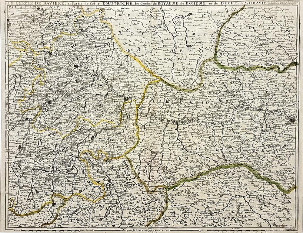 Nicolas De Fer comparable auction result: nicolas de fer 1646 1720 map of bavaria