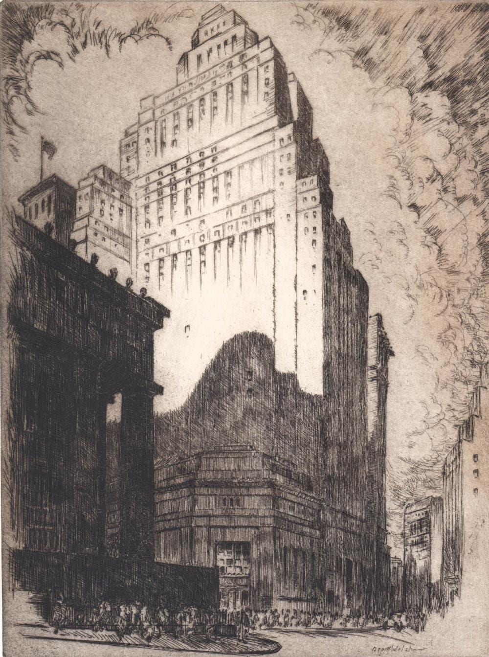 horace devitt welsh etching equitable building · Grant Zahajko Auctions, LLC · 2025-11-05 Devitt Welsh comparable auction result: horace devitt welsh etching equitable building