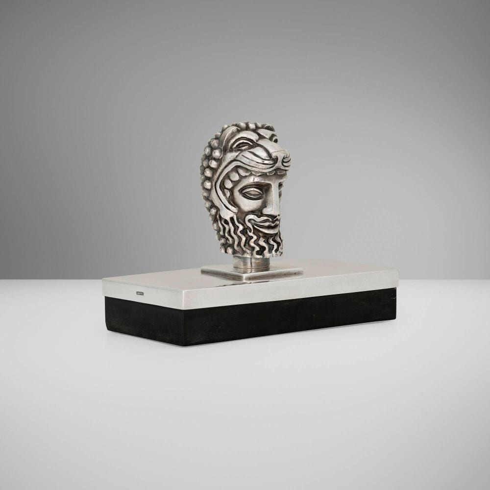 Anna Petrus comparable auction result: anna petrus head of hercules paperweight