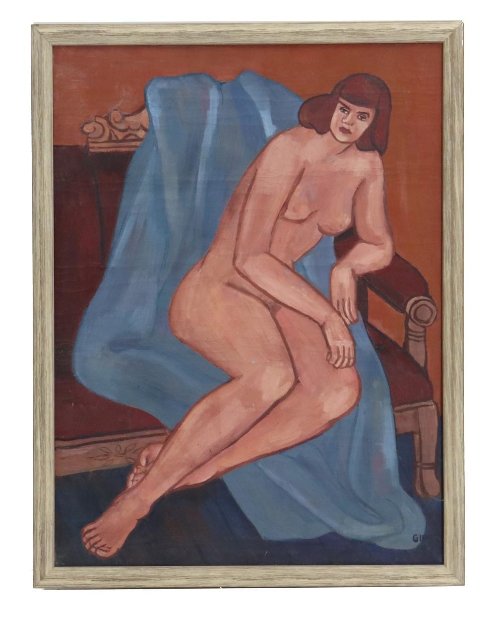 ora gipe 20th century american 1947 oil on canvas abstract nude · Sarasota Estate Auction · 2025-11-08 Ora Gipe comparable auction result: ora gipe 20th century american 1947 oil on canvas abstract nude