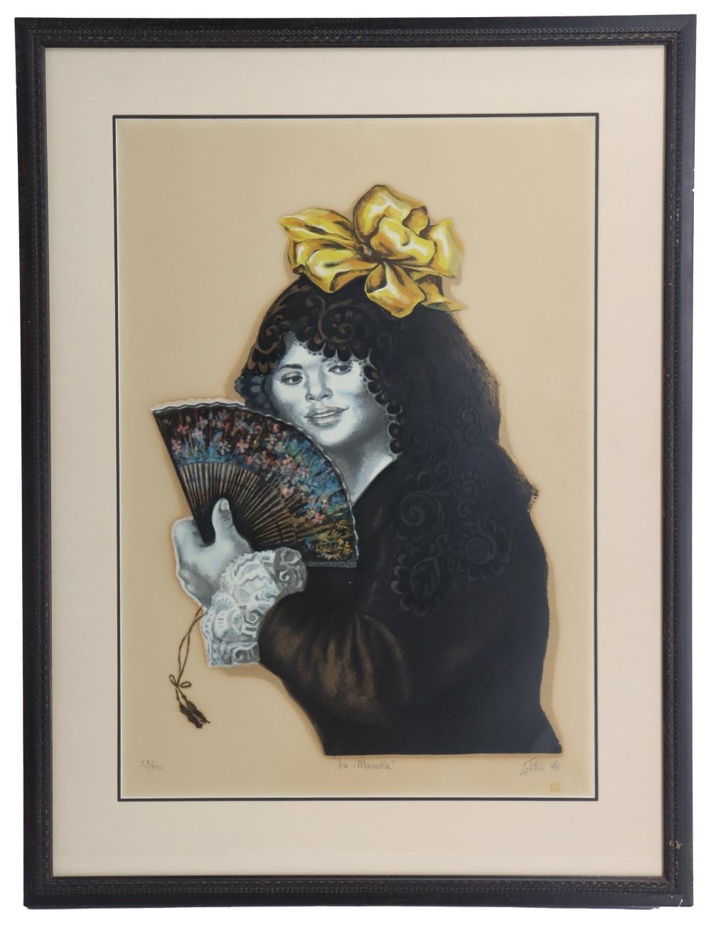 Enrique Grau Araújo comparable auction result: enrique grau 1920 2004 colombian lithograph in colors la manola