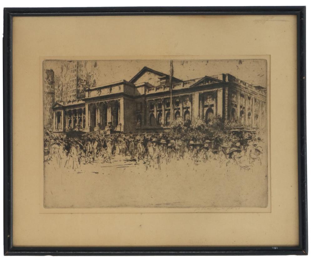 Jan C. Vondrous comparable auction result: jan c vondrous 1884 1970 czech american antique framed etching