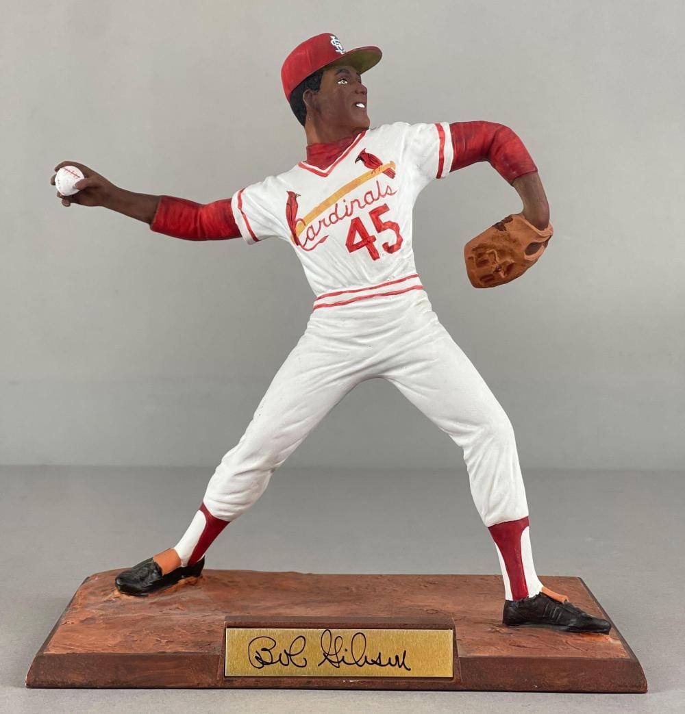 Bob Gibson comparable auction result: bob gibson signed prosport creation figurine statue 681 2181