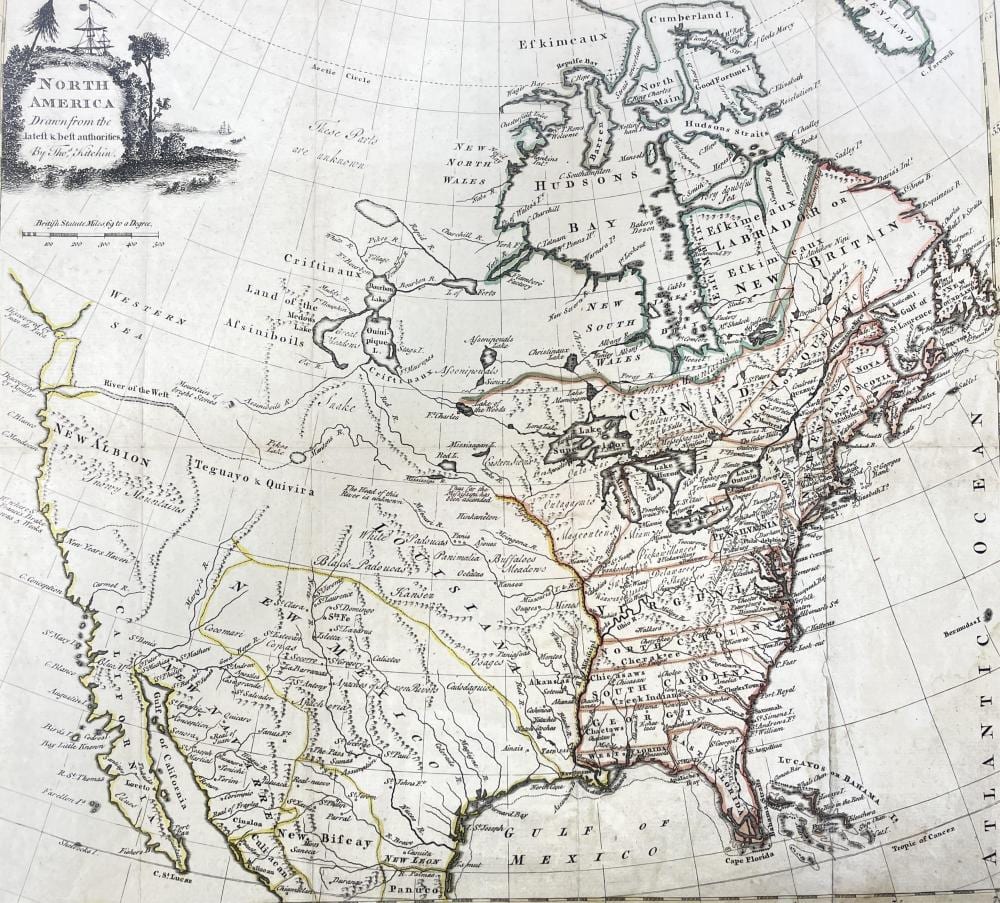 Thomas Kitchin comparable auction result: thomas kitchin london 1755 1770 north america