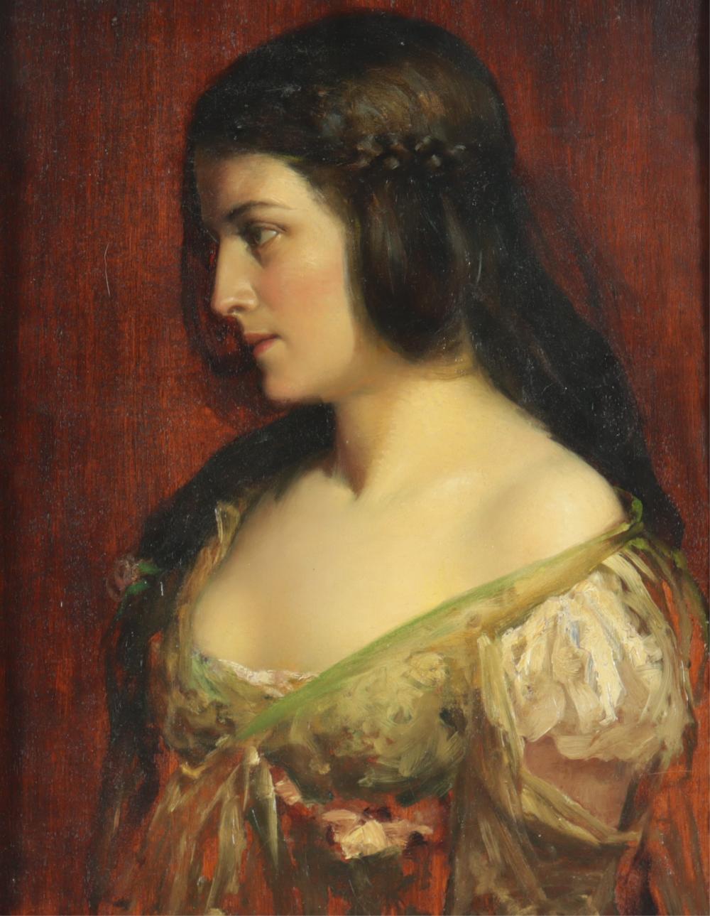 charles frederick naegele portrait of young lady · Litchfield Auctions · 2025-11-05 Charles Frederick Naegele comparable auction result: charles frederick naegele portrait of young lady
