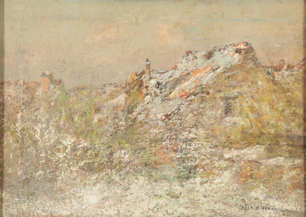 Fred W. Weber comparable auction result: fred w weber rooftops o c