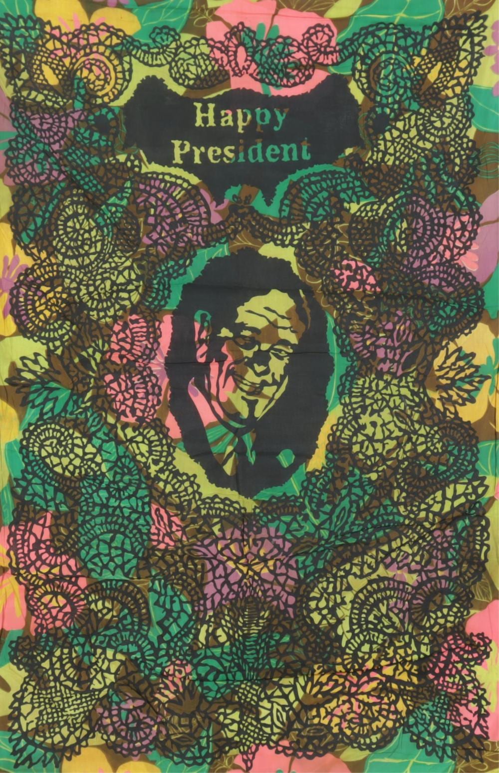 William M. Kent comparable auction result: william m kent happy president slate print