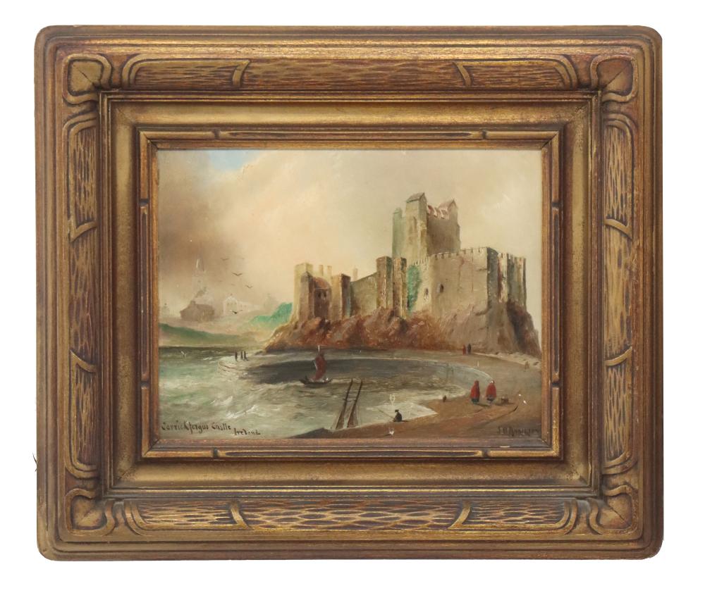 james bell anderson 1886 1938 british oil on board carrickfergus castle ireland · Sarasota Estate Auction · 2025-11-09 James Bell Anderson comparable auction result: james bell anderson 1886 1938 british oil on board carrickfergus castle ireland