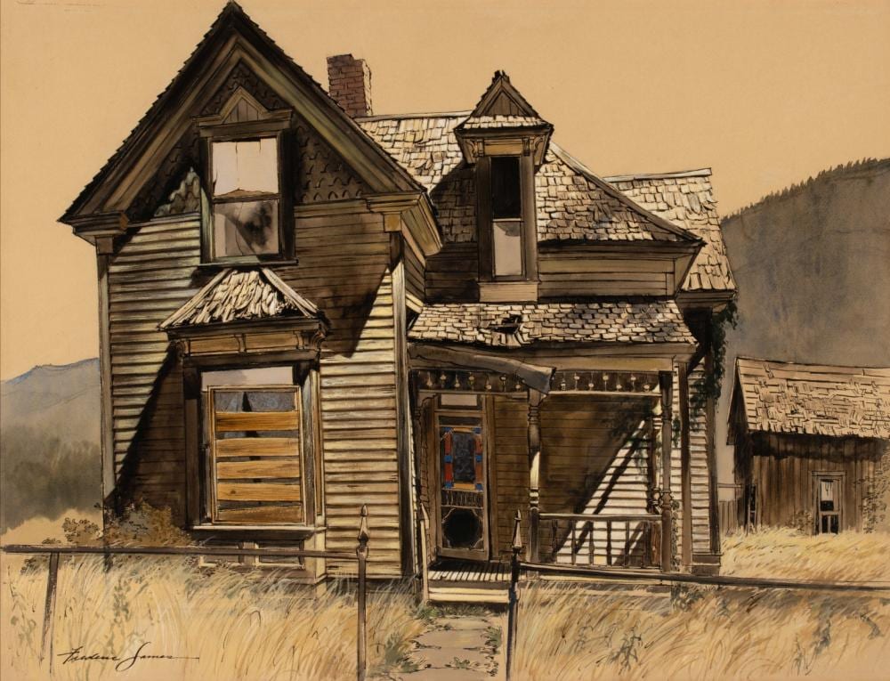 Frederic James comparable auction result: frederic james 1915 1985 watercolor on paper