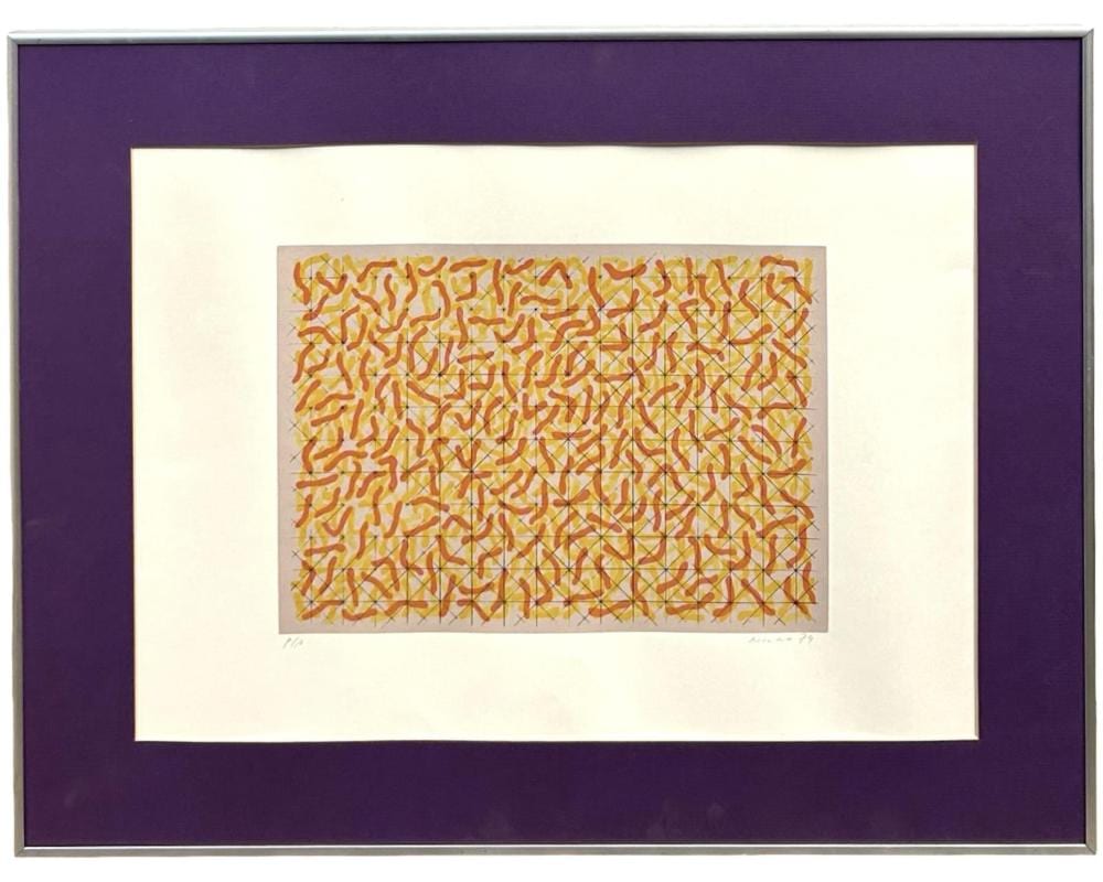 Mitsuo Miura comparable auction result: ap signed mitsuo miura abstracci n lithograph