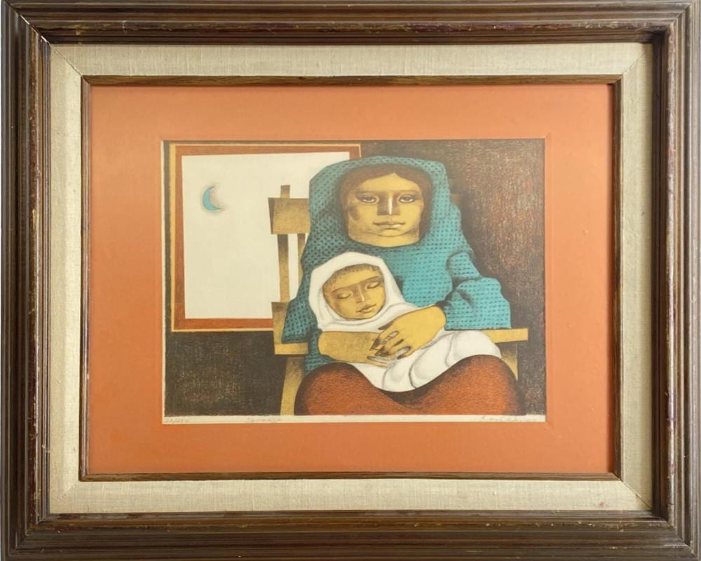 Jorge Dumas comparable auction result: sonando signed jorge dumas lithograph