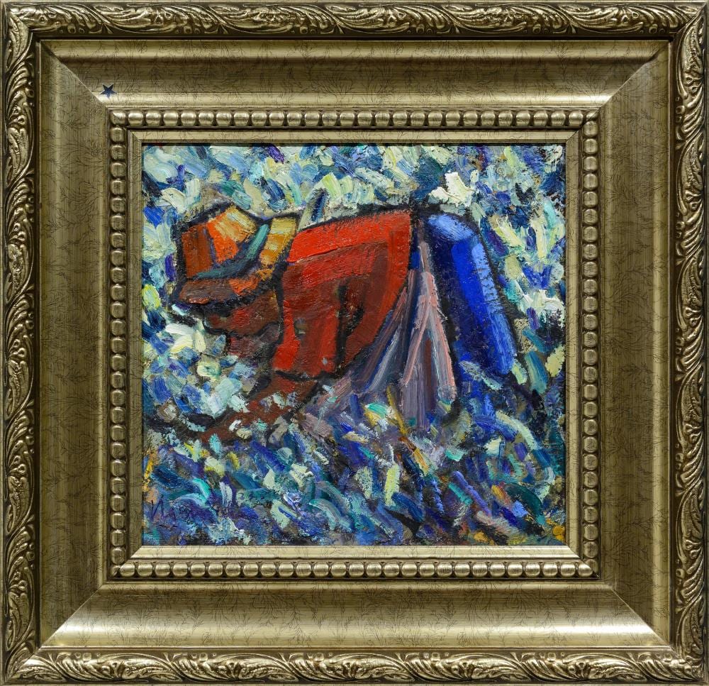 Hennie Niemann comparable auction result: hennie niemann sa born 1941 oil fynbos picker signed 29 x 31