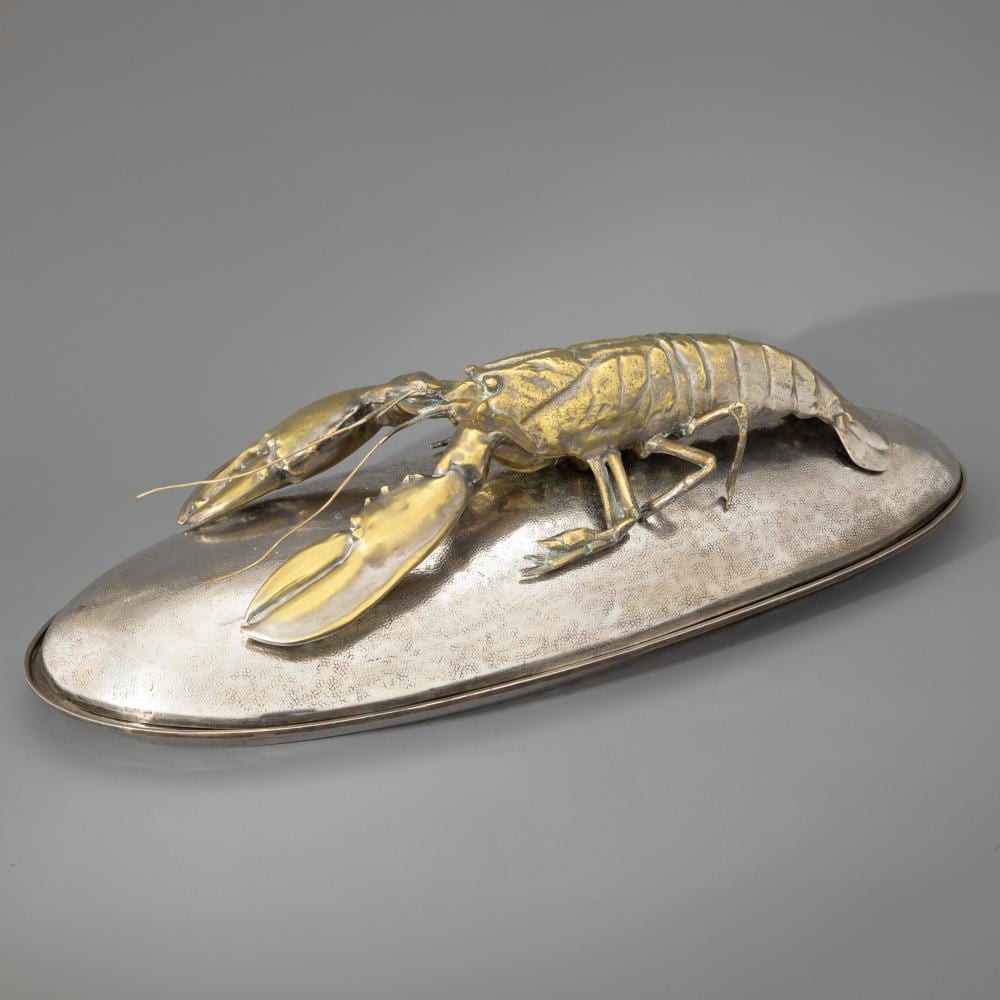 Franco Lapini comparable auction result: franco lapini serving bowl with lobster