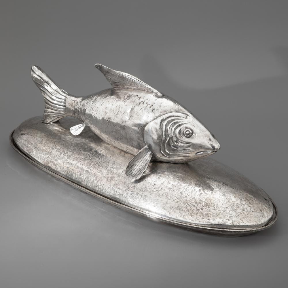 Franco Lapini comparable auction result: franco lapini serving bowl with fish