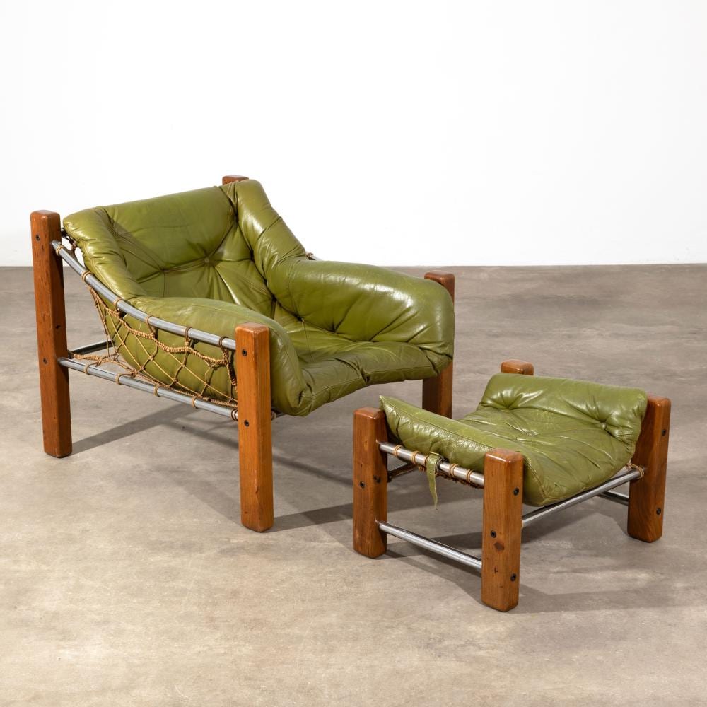 Jean Gillon comparable auction result: jean gillon rare lounge chair ottoman