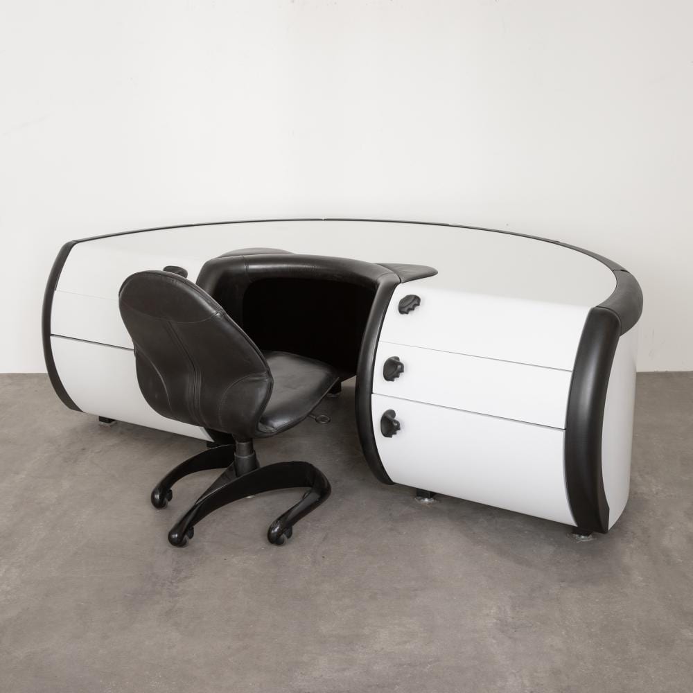 Luigi Colani comparable auction result: luigi colani limited edition desk model futuro office chair model formul e