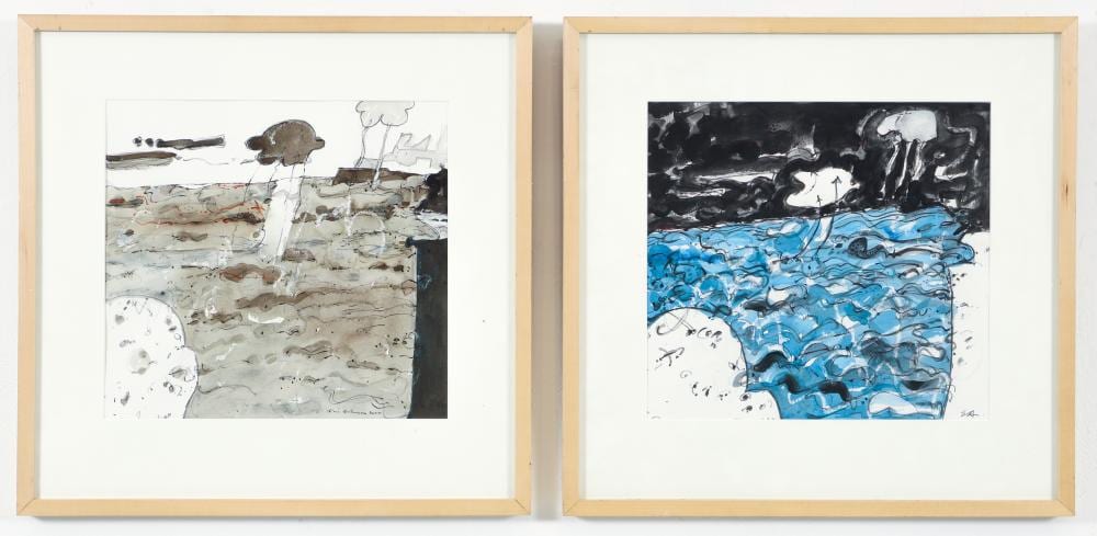 2 eric atkinson framed georgian bay landscape drawings · Concept Art Gallery · 2025-11-12 Eric Atkinson comparable auction result: 2 eric atkinson framed georgian bay landscape drawings