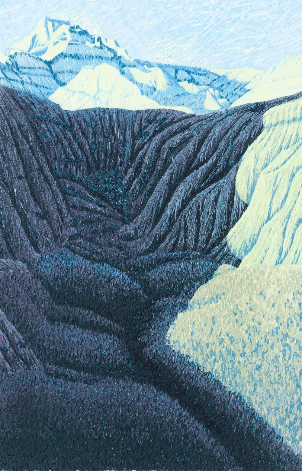 gordon mortensen 1979 color woodcut north dakota badlands · Concept Art Gallery · 2025-11-12 Gordon Mortensen comparable auction result: gordon mortensen 1979 color woodcut north dakota badlands