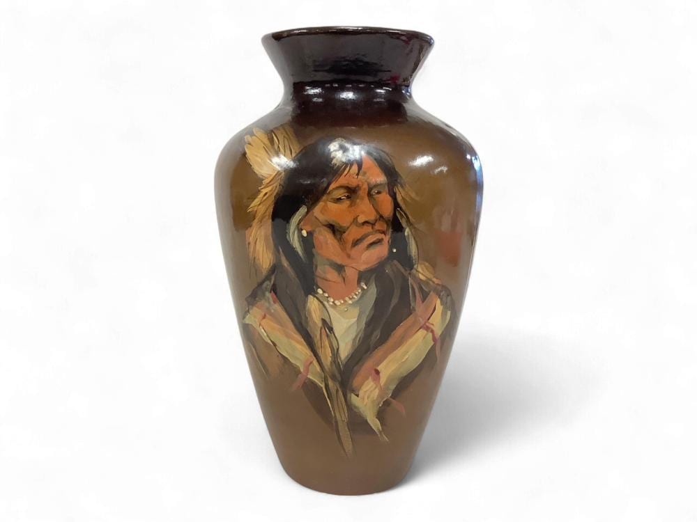 Rick Wisecarver comparable auction result: rick wisecarver 1987 hand painted pottery vase